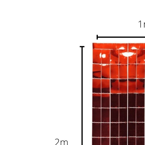 CORTINA METALICA PANEL ROJO FIESTA 91X240 PZA